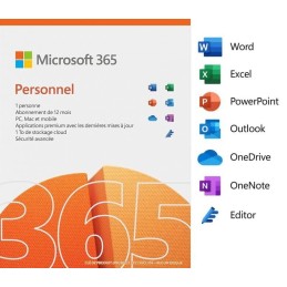 Microsoft 365 Personnel 2024 - 1 an - Appareils illimités (PC / Mac / iOS / Android)