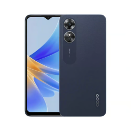 OPPO A17 Noir Nuit 64 Go Reconditionné Grade AB (Pack accessoires neufs inclus)