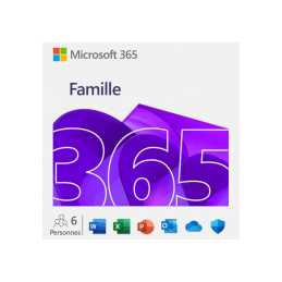 Microsoft 365 Famille 2025 (Copilot) - 1 an - Appareils illimités (PC / Mac / iOS / Android)